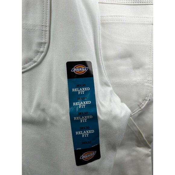 Dickies Pants Mens Double Knee Utility Carpenter Pants 38x30 White NWT Loop-Free - Picture 6 of 8